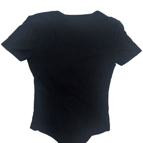 2 for $30 REVOLVE PRIVACY PLEASE Xenia Black Lace-Up Bodysuit - Picture 6 of 13